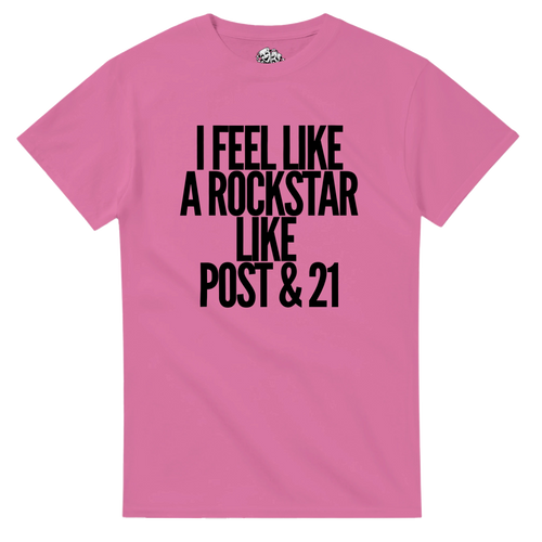 T-shirt I FEEL LIKE A ROCKSTAR LIKE POST & 21 – vue produit 2