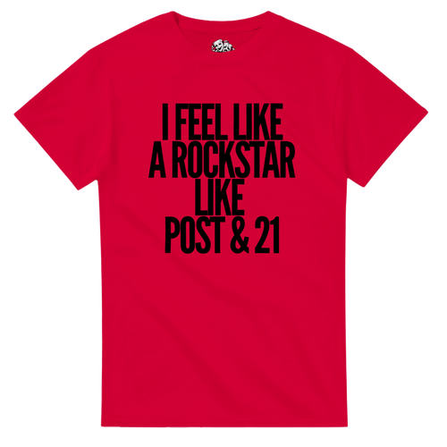 T-shirt I FEEL LIKE A ROCKSTAR LIKE POST & 21 – vue produit 5