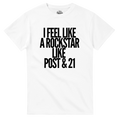 T-shirt I FEEL LIKE A ROCKSTAR LIKE POST & 21 – vue produit 1